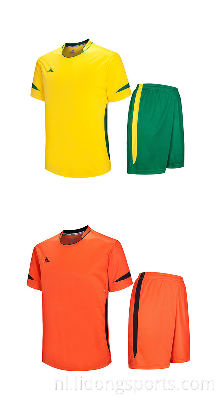 Bulk Team voetbaltruiens Quick Dry Football Jersey, voetbaluniformen Groothandel